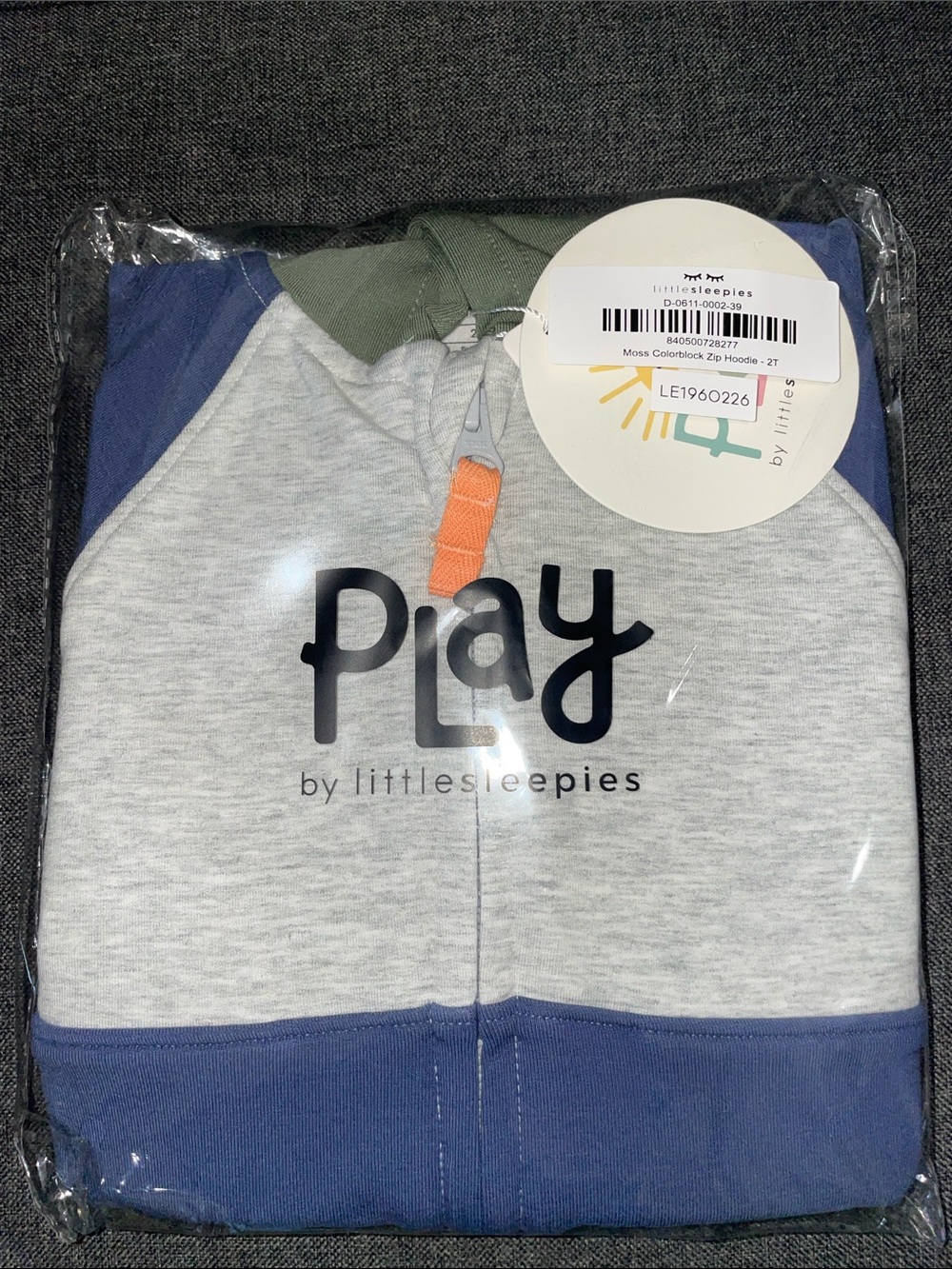 Little Sleepies Colorblock Zip Hoodie